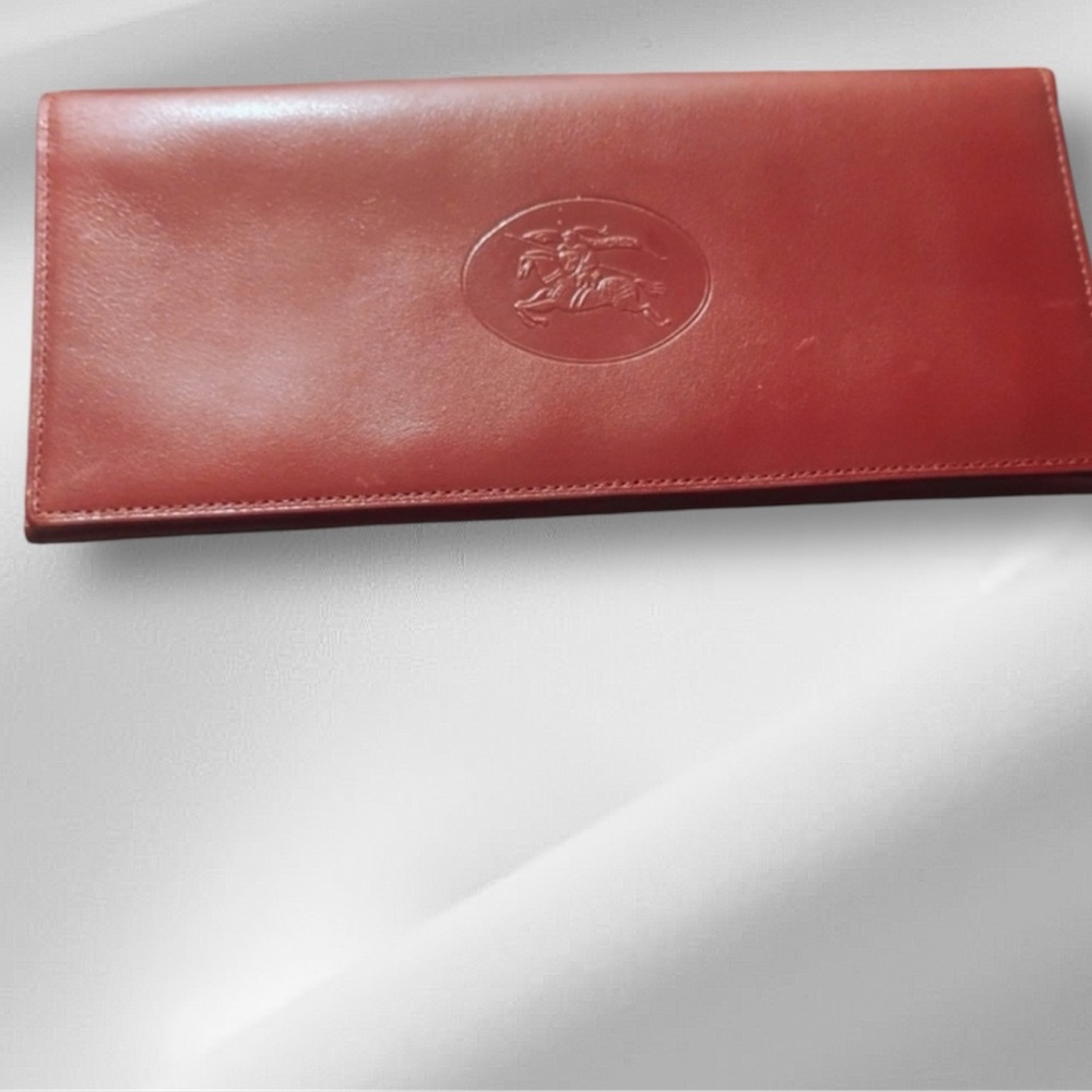 Burberry Red Leather Wallet
